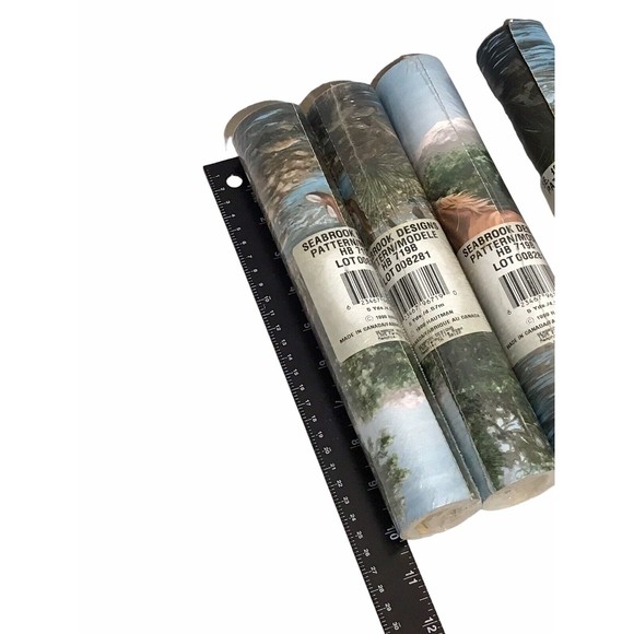 Wild Horses Wallpaper Border - Horse‎ Crossing Stream 10.25" Wide 1999 Hautman - Picture 4 of 8